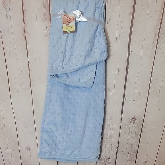 Carters baby boy blue blanket soft blanket - Picture 1 of 4